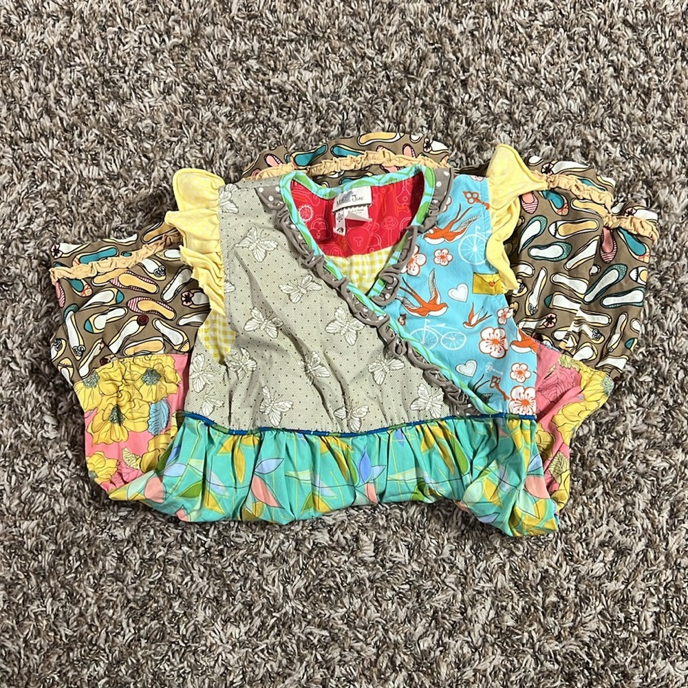 Matilda Jane girls dress, size 6, very colorful - Picture 2 of 3